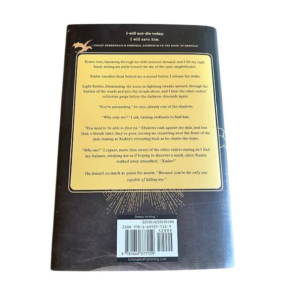 Onyx Storm by Rebecca Yarros — Book 3 in The Empyrean Series (Hardcover, 2024) - Picture 3 of 4